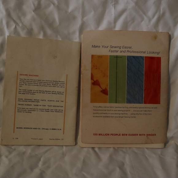 Kenmore Sewing and Singer Vintage manuals - Picture 8 of 16